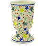 Polish Pottery Goblet 8 oz Confetti Stars