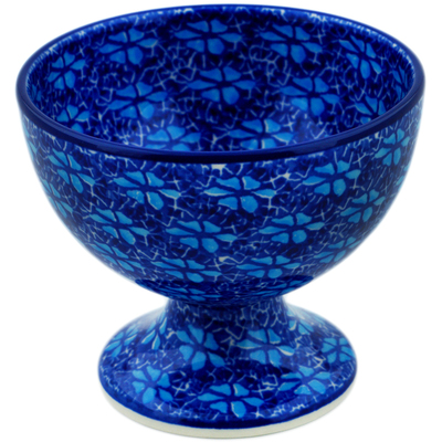Polish Pottery Goblet 8 oz Deep Into The Blue Sea