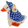 Polish Pottery Goose Figurine 8&quot; Blue Eye Passion UNIKAT