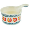 Polish Pottery Gravy Boat 10 oz Garden Gladiolus