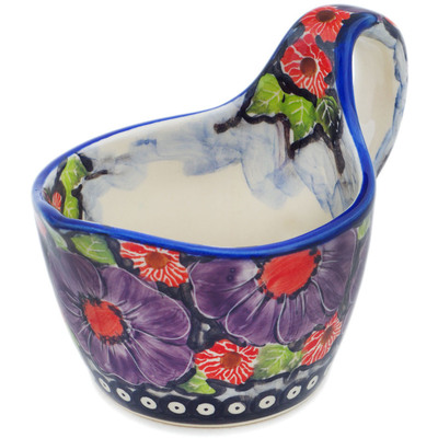Polish Pottery Gravy Boat 16 oz Violet Days UNIKAT