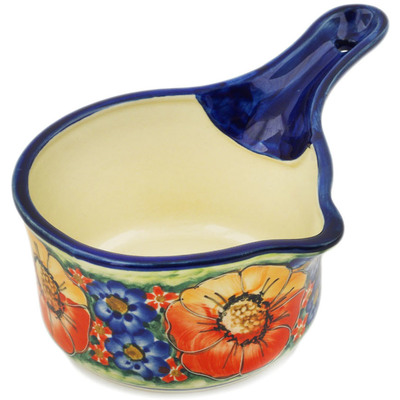 Polish Pottery Gravy Boat 18 oz Bright Beauty UNIKAT