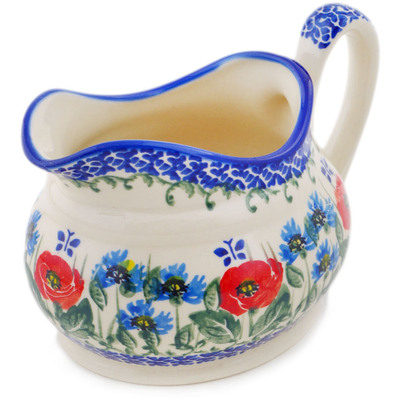 Polish Pottery Gravy Boat 19 oz Open Fields