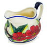 Polish Pottery Gravy Boat 20 oz Poinsettia Paradise UNIKAT