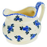 Polish Pottery Gravy Boat 21 oz Blue Berry Special UNIKAT