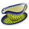 Polish Pottery Gravy Boat with Saucer 20 oz Sunburst Daisies