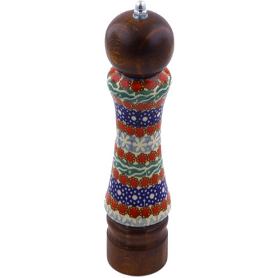 Polish Pottery Grinder 8" Daisy UNIKAT