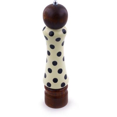 Polish Pottery Grinder 8" Polka Dot