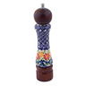 Polish Pottery Grinder 8&quot; Wave Of Flowers