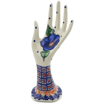 Polish Pottery Hand Figurine 7&quot; Greek Poppies