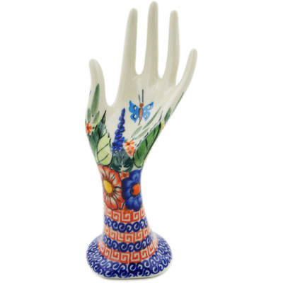 Polish Pottery Hand Figurine 7&quot; Spring Splendor