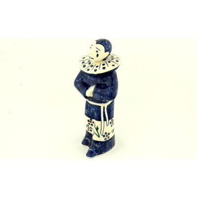 Polish Pottery Harlequin Figurine 8&quot; Whimsical