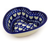 Polish Pottery Heart Shaped Bowl 6&quot; Heart To Heart