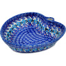 Polish Pottery Heart Shaped Bowl 8&quot; Beach At Sunset UNIKAT