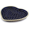 Polish Pottery Heart Shaped Platter 11&quot; Blue Eyes