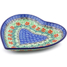 Polish Pottery Heart Shaped Platter 7&quot; Maraschino