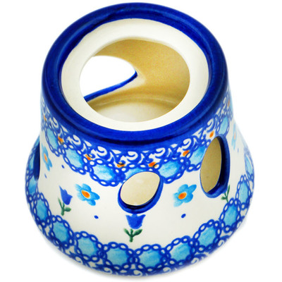 Polish Pottery Heater 4&quot; Blooming Tulips