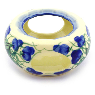 Polish Pottery Heater 4&quot; Blue Violet UNIKAT