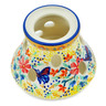 Polish Pottery Heater 4&quot; Butterfly Summer Garden UNIKAT