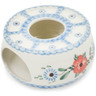 Polish Pottery Heater 4" Cherry Blossoms