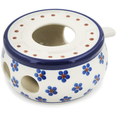 Polish Pottery Heater 4&quot; Daisy Dots