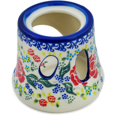 Polish Pottery Heater 4&quot; Glorious Rose