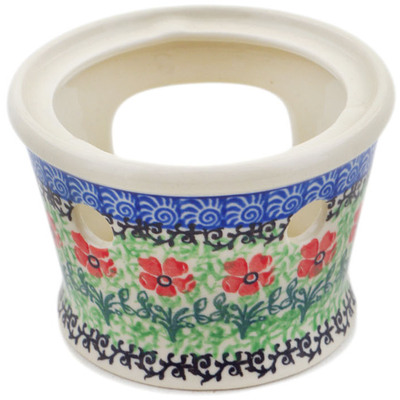 Polish Pottery Heater 4&quot; Maraschino