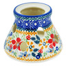 Polish Pottery Heater 4&quot; Ruby Bouquet UNIKAT