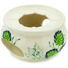 Polish Pottery Heater 5&quot; Monstera Deliciosa