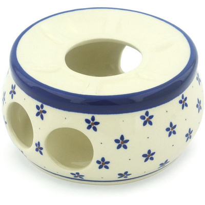 Polish Pottery Heater 6&quot; Forget Me Knot