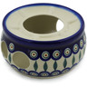 Polish Pottery Heater 6&quot; Peacock