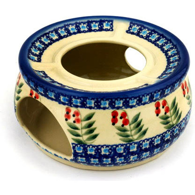 Polish Pottery Heater 6" Red Berries