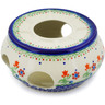 Polish Pottery Heater 6&quot; Spring Flowers