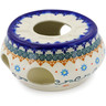 Polish Pottery Heater 6&quot; Sunflower Dance