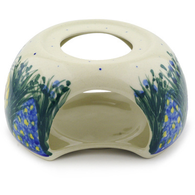 Polish Pottery Heater 6&quot; Wildflower Meadow