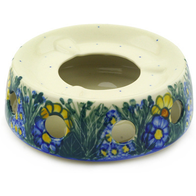 Polish Pottery Heater 7&quot; Wildflower Meadow
