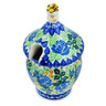 Polish Pottery Honey Jar 12 oz English Rose UNIKAT