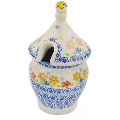 Polish Pottery Honey Jar 12 oz