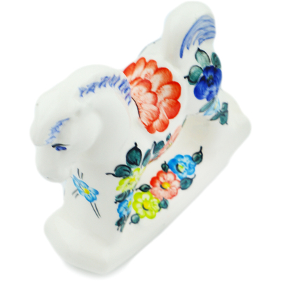 faience Horse Figurine 4&quot; Spring Posy