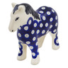 Polish Pottery Horse Figurine 6&quot; Blue Eyes