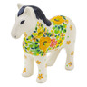 Polish Pottery Horse Figurine 6&quot; Bright Spring UNIKAT
