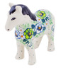 Polish Pottery Horse Figurine 6&quot; Into Spring