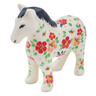 Polish Pottery Horse Figurine 6&quot; Pink Divinity UNIKAT