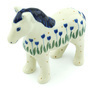 Polish Pottery Horse Figurine 6&quot; Water Tulip