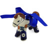 Polish Pottery Horse Ornament 3&quot; Mosquito