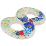 Polish Pottery House Number EIGHT (8) 4-inch Summer Landscape UNIKAT