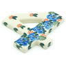 Polish Pottery House Number FOUR (4) 4-inch Burst Of Color