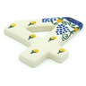 Polish Pottery House Number FOUR (4) 4-inch Summer Grapes