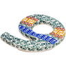 Polish Pottery House Number SIX (6) 4-inch Grecian Sea