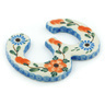 Polish Pottery House Number THREE (3) 4-inch Cherry Blossoms